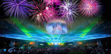 American Music Drone and Laser Light Show at Stone Mountain Park