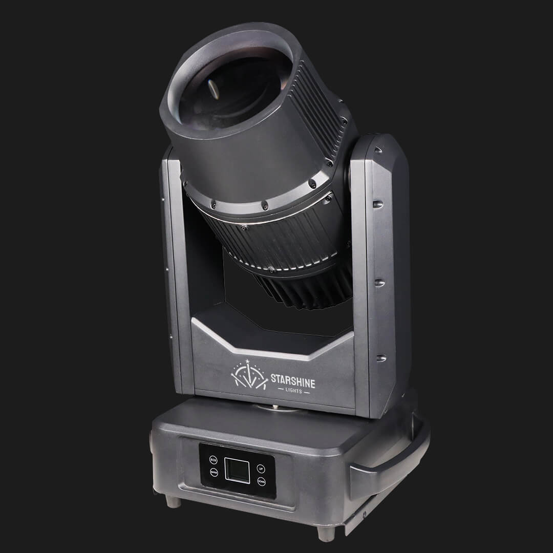 Beam moving head light at concert