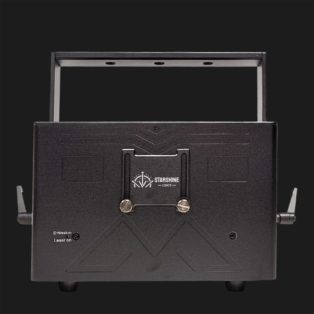 J7 laser projector lights on dark stage