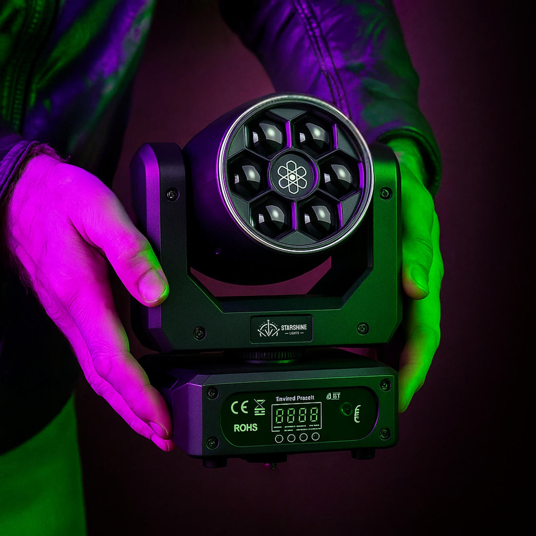 Laser light disco light sharp green beam