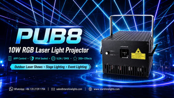 10W RGB laser light projector for outdoor shows