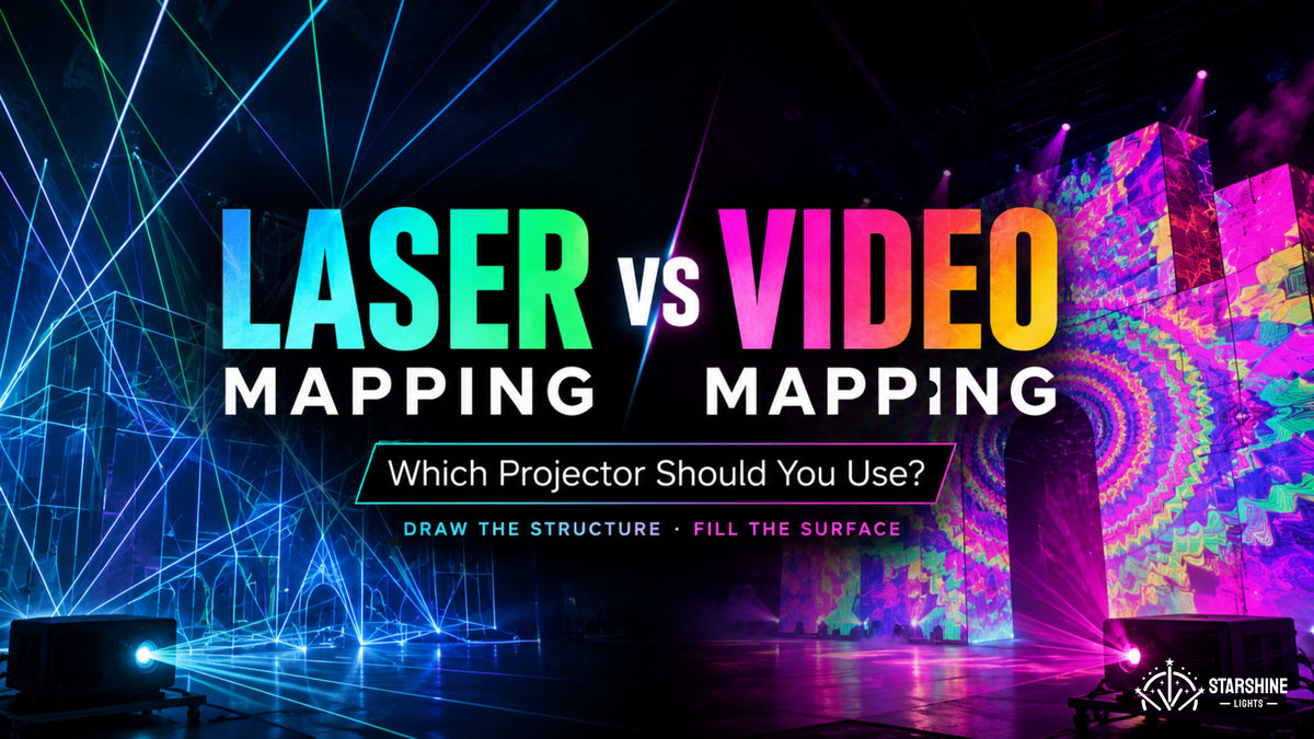 Laser Mapping Projector: Laser vs Video for Building Mapping