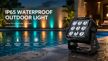 P10 IP65 battery powered LED par light