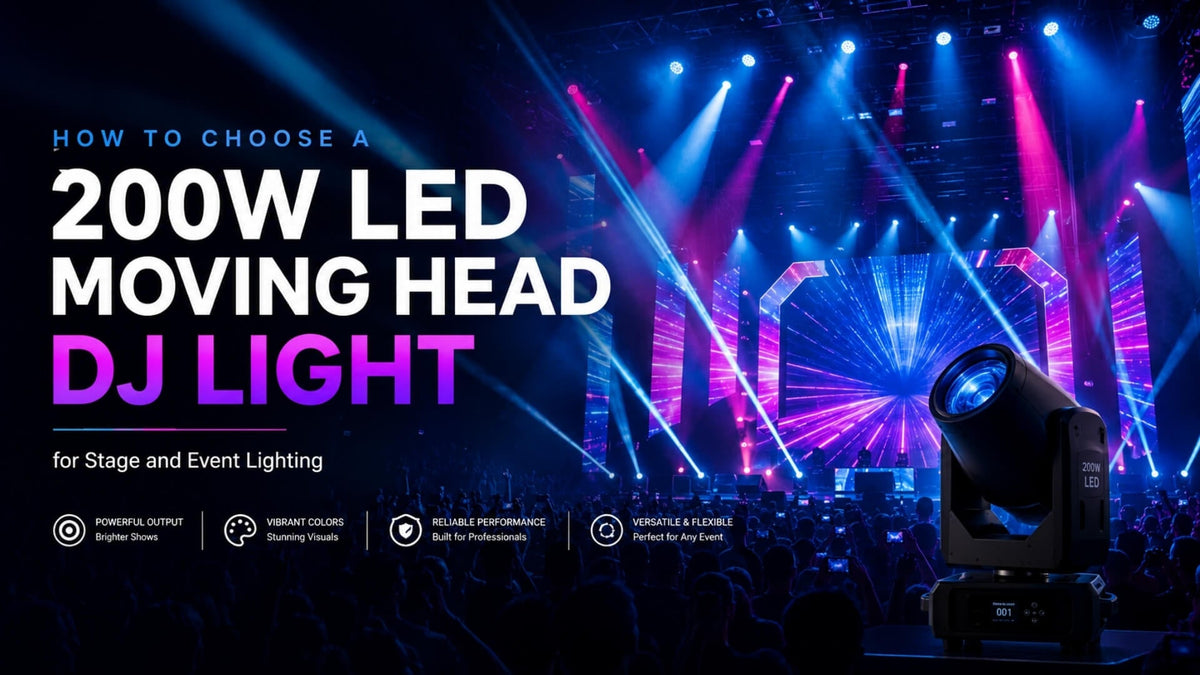 200W LED Moving Head DJ Light: Beam Effects for Events