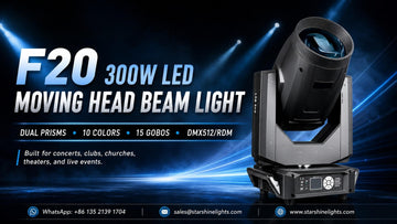 300W LED moving head beam light on stage