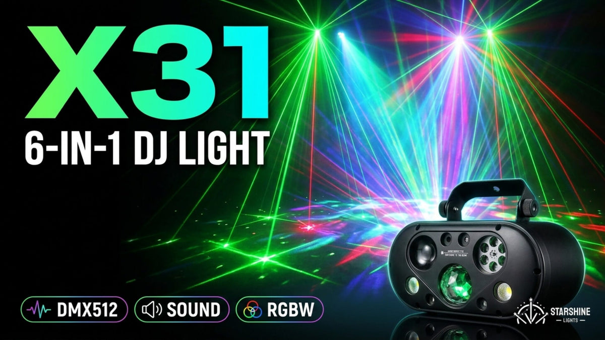 6-in-1 DJ Laser Light Setup Guide