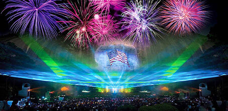 American Music Drone and Laser Light Show at Stone Mountain Park