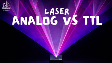 Analog vs TTL laser modulation comparison for laser show projector