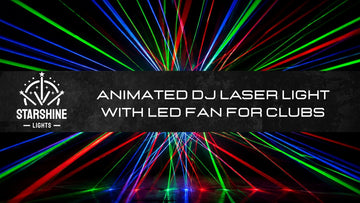 J6 animated DJ laser light with LED fan