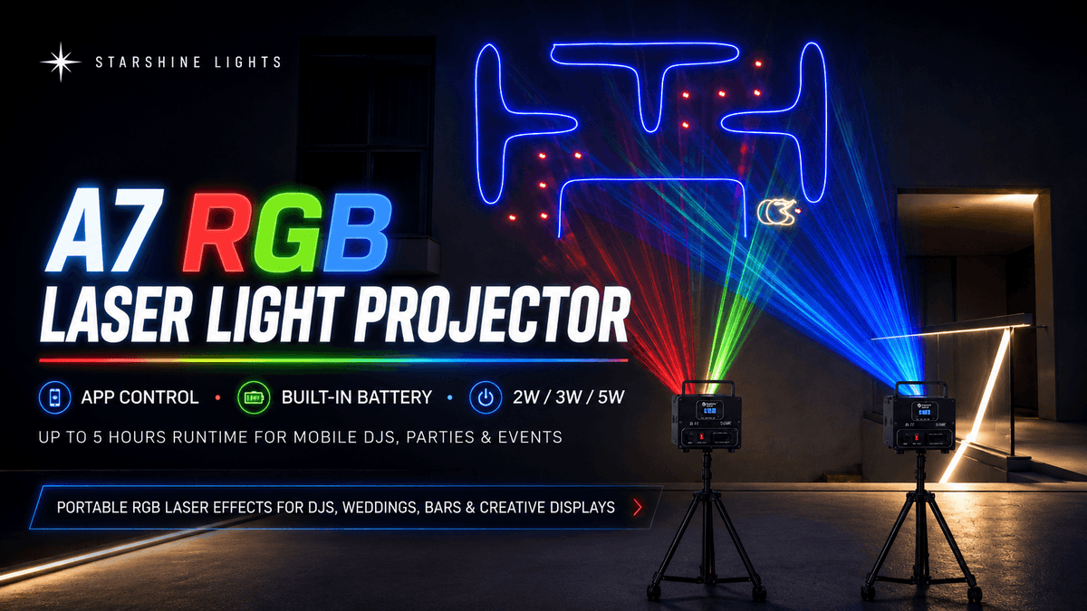 App-Controlled Battery-Powered Laser Light Projector Guide