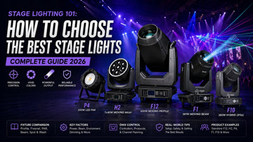 Beam vs Spot vs Wash vs Hybrid moving head lights