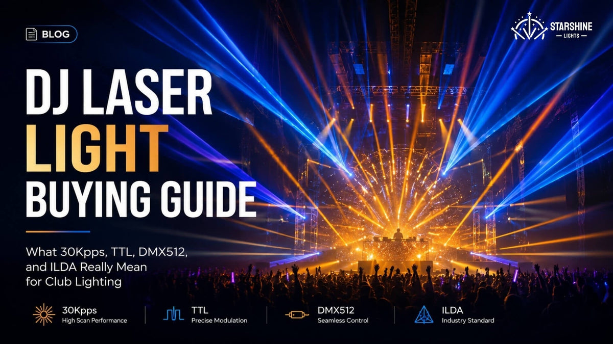 DJ Laser Light: 30Kpps DMX & ILDA for Club Lighting