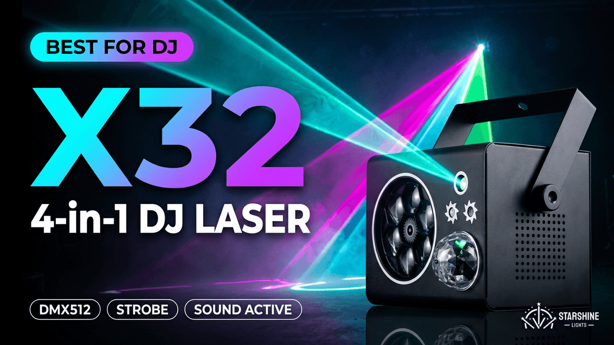 4-in-1 DJ Laser Party Light Setup Guide