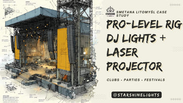 buying guide to build a pro-level rig with DJ lights and a laser projector for clubs, parties and festivals.