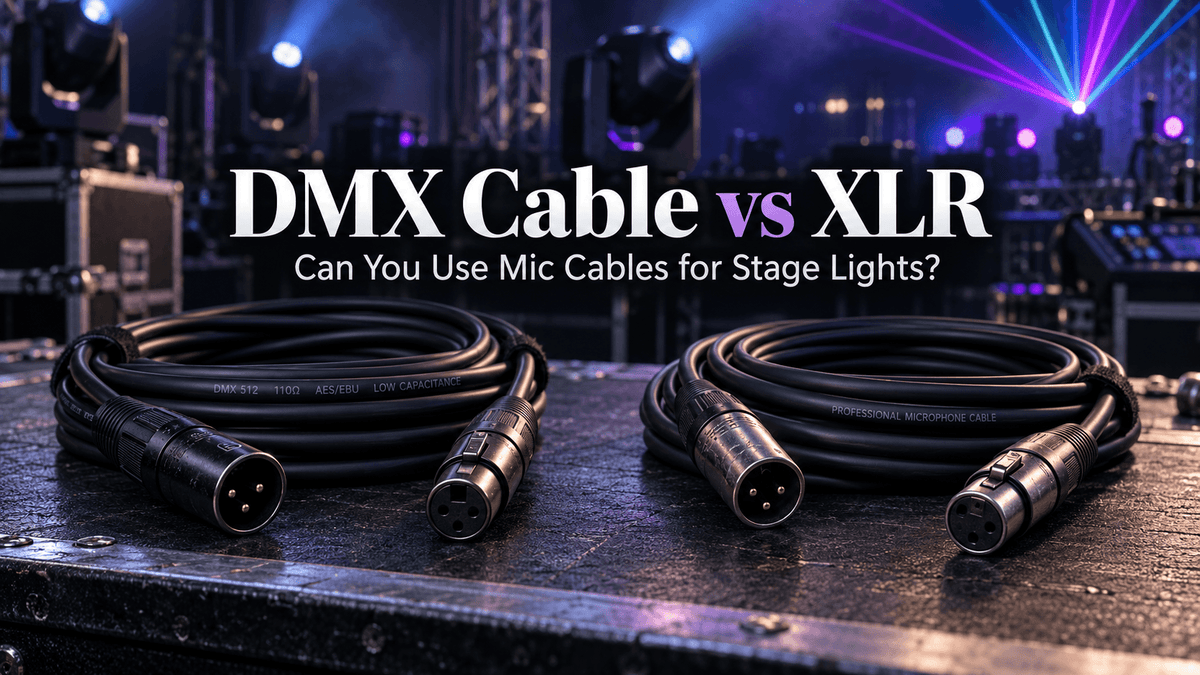DMX Cable vs XLR: Can You Use Mic Cables for Stage Lights?