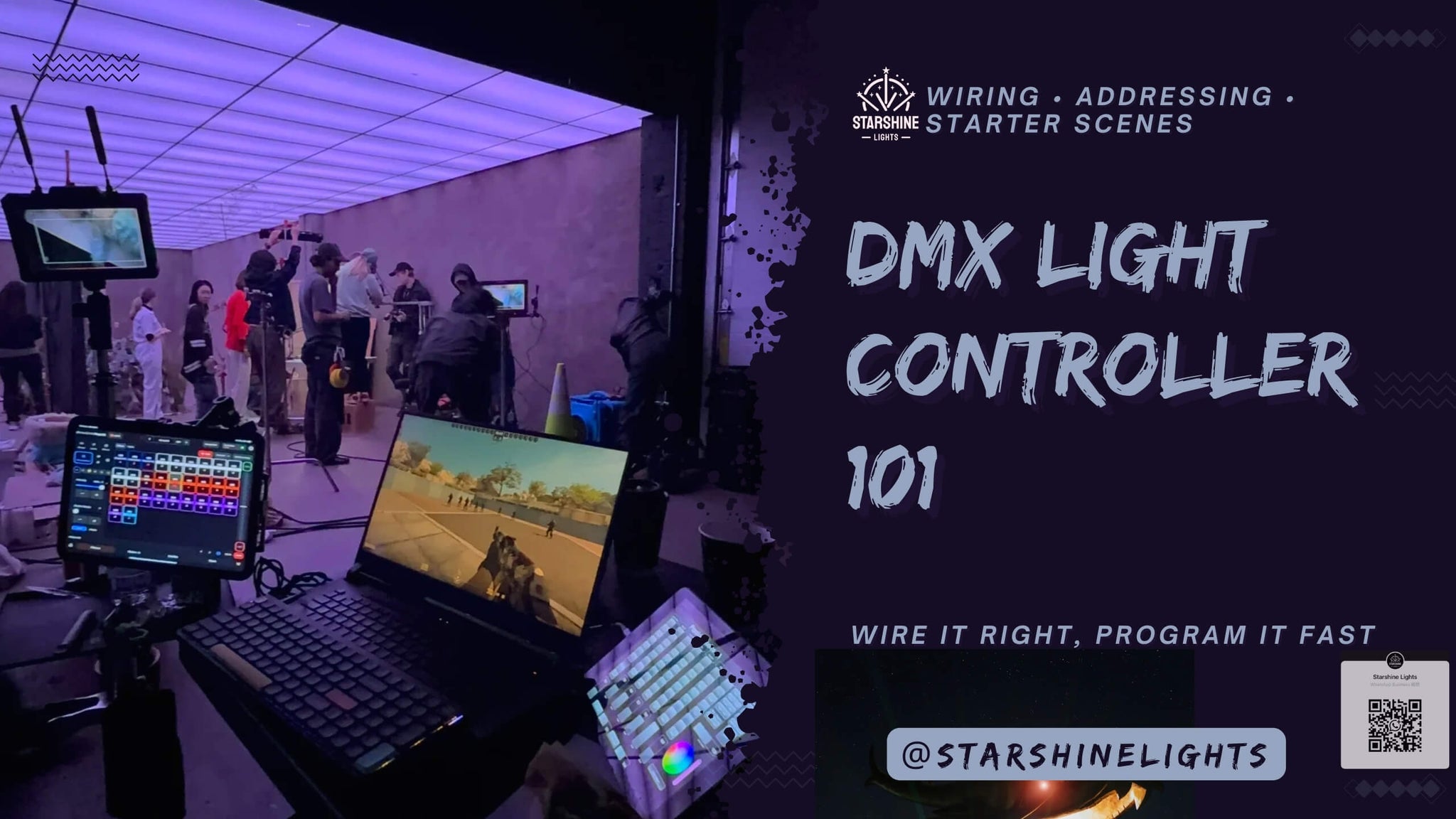 DMX light controller 101 wiring addressing and starter scenes for dmx stage lights