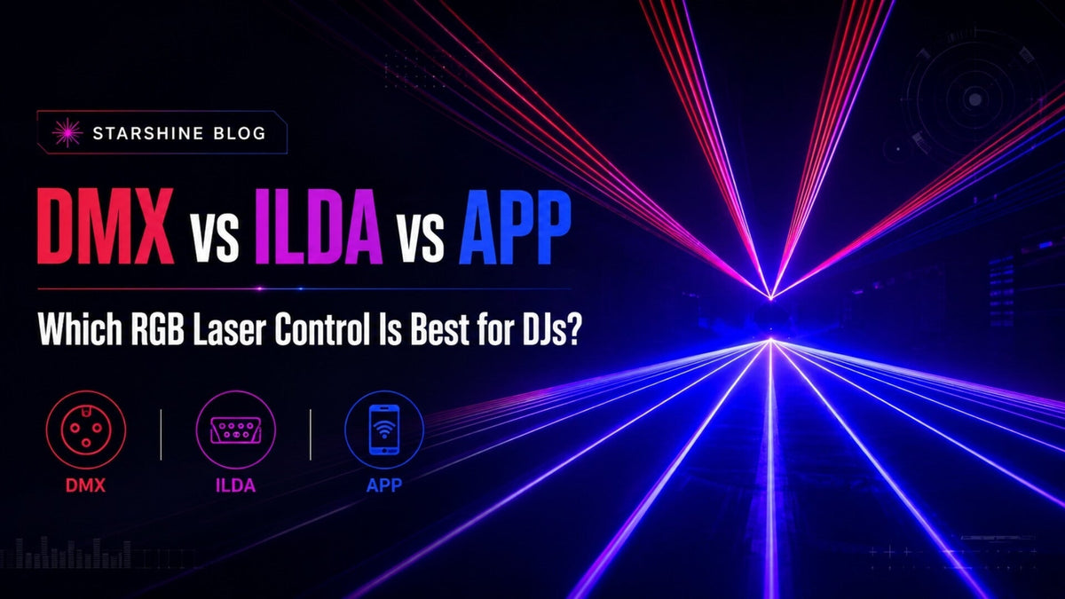DMX vs ILDA vs App: Which RGB Laser Control Is Best for DJs?