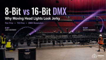 8-bit vs 16-bit DMX moving head lights