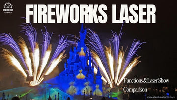 laser light show as fireworks alternative at night event