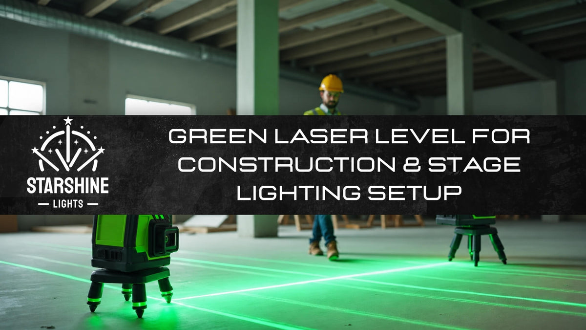 Green Laser Level for Construction & Stage Lighting Setup