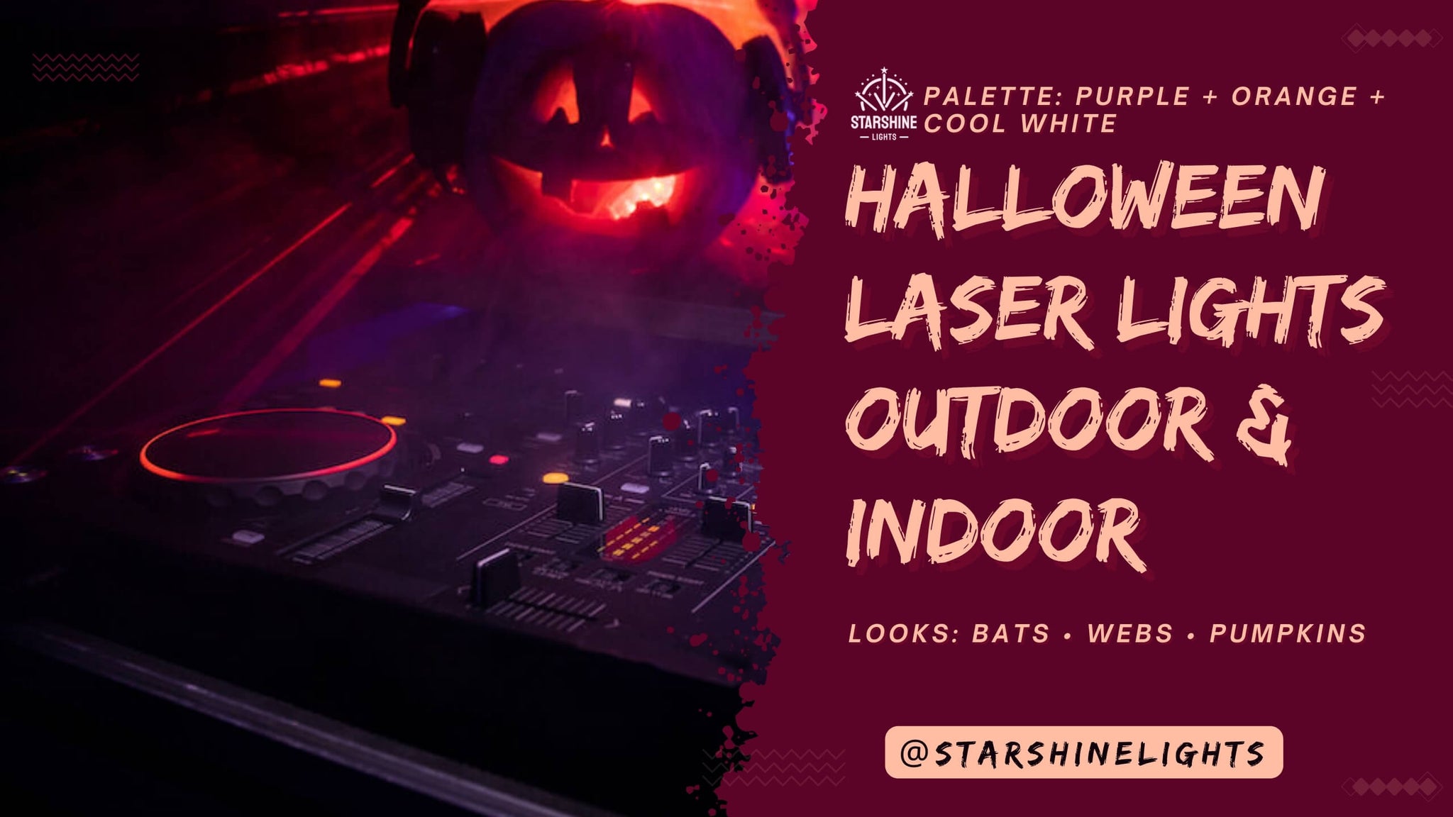 Halloween to New Year outdoor laser light show guide—presets, throw vs power, and weather-safe tips.
