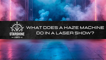 haze machine for laser show beam visibility