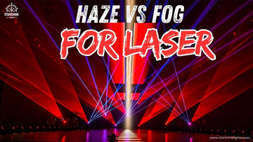 Haze machine creates clean laser beams in venue