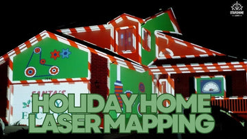 Holiday Home Mapping – 4K Outdoor Christmas Laser Projector with MP4/JPG Packs
