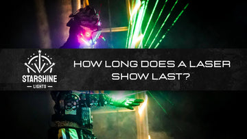 laser show at company anniversary event