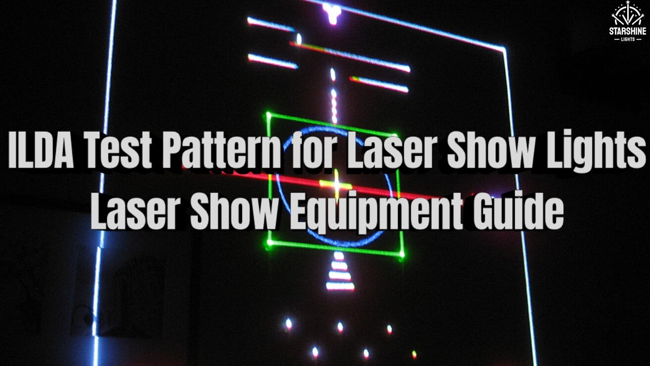 ILDA test pattern circle in square for laser show lights tuning