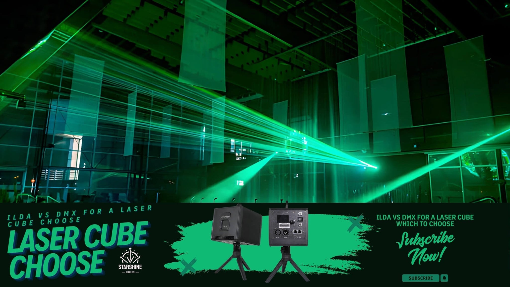 ILDA vs DMX for a laser cube