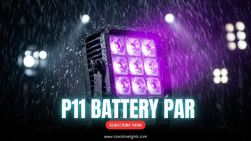P11 IP65 battery LED PAR light for outdoor events
