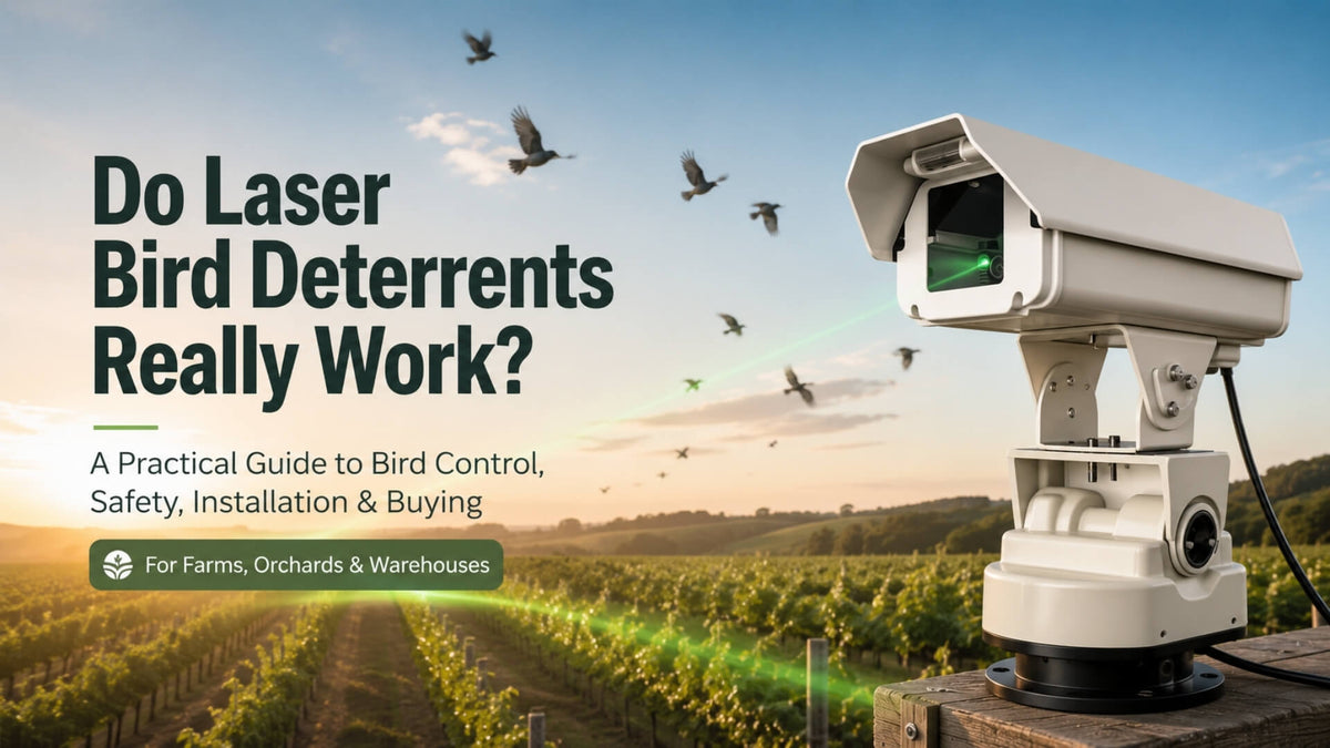 Laser Bird Deterrent: Automatic Bird Control for Farms & Orchards