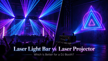 Laser Light Bar vs RGB Laser Projector for DJ Booth