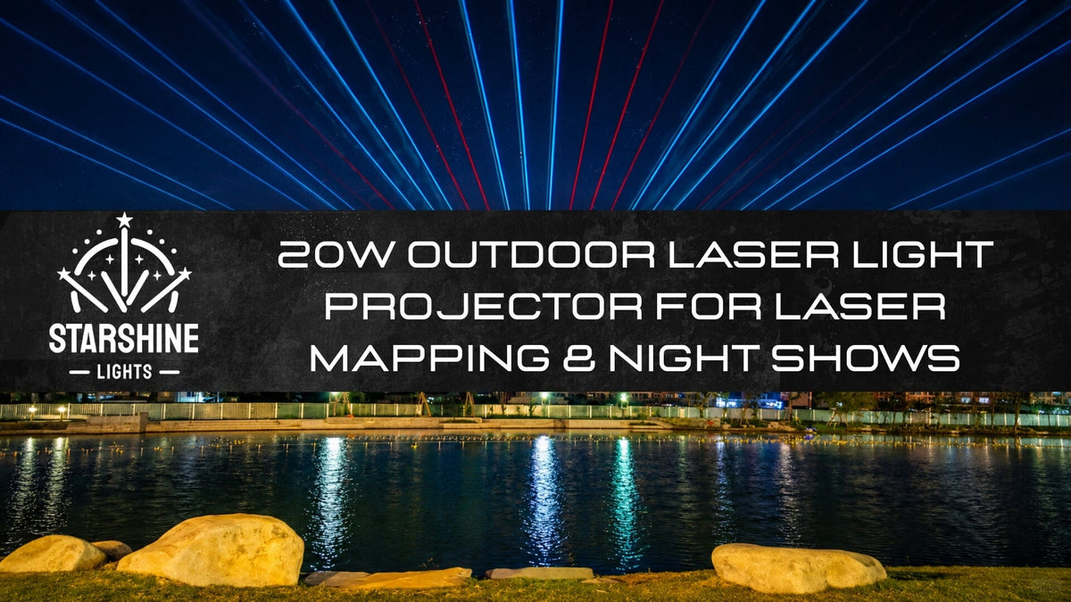 20W Outdoor Laser Light Projector for Laser Mapping & Night Shows
