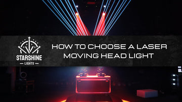 laser moving head light on a live event stage