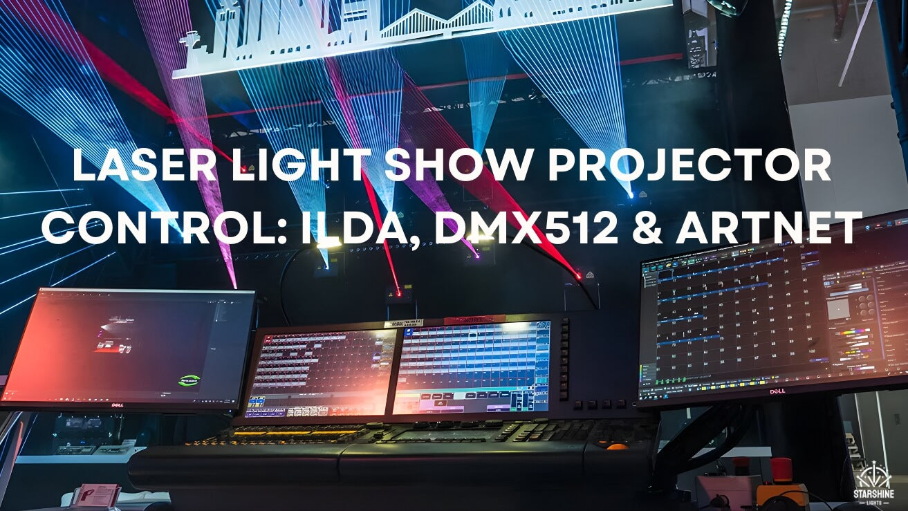 Laser Light Show Projector Control: ILDA, DMX512 & ArtNET