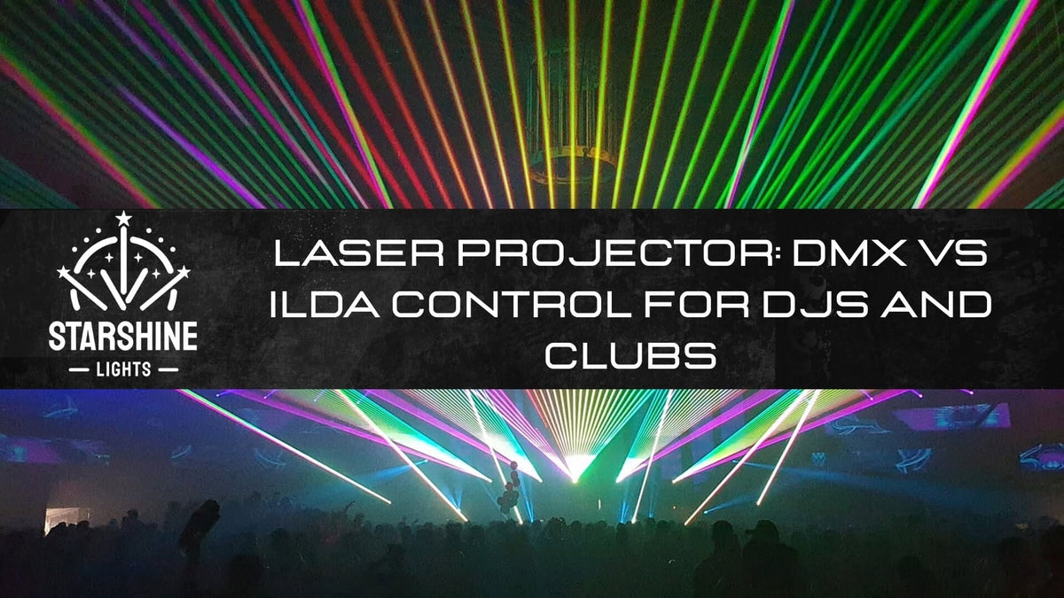 Laser Projector: DMX vs ILDA Control for DJs and Clubs