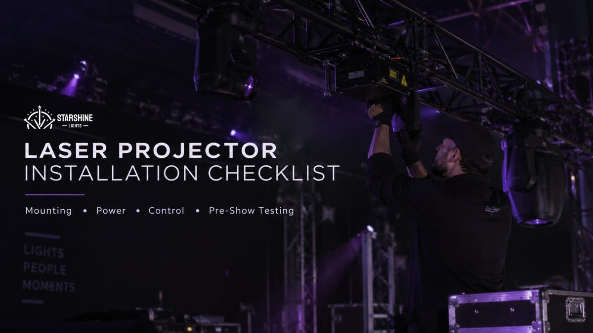 Laser Projector Installation Checklist: Mounting, Power, Cables & Pre-Show Testing