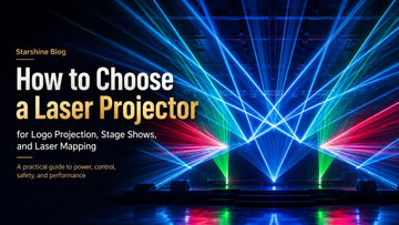 Professional laser projector for stage shows