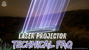 Laser show projector with ILDA interface and DB-25 connector