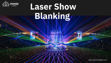 Laser show blanking example with clean text projection