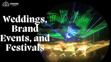 laser show for wedding reception