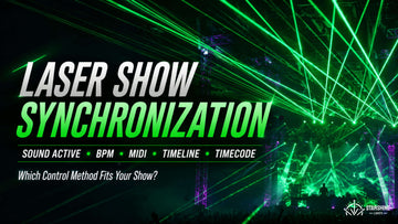 Laser show synchronization methods