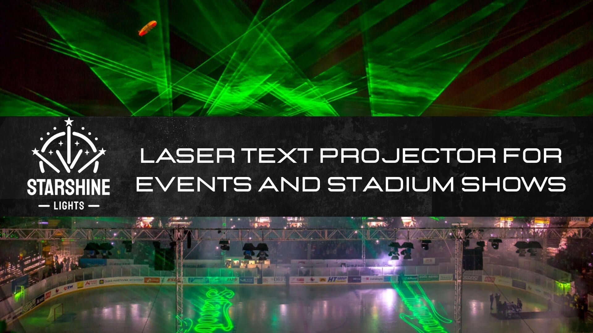 Laser Text Projector for Events and Stadium Shows
