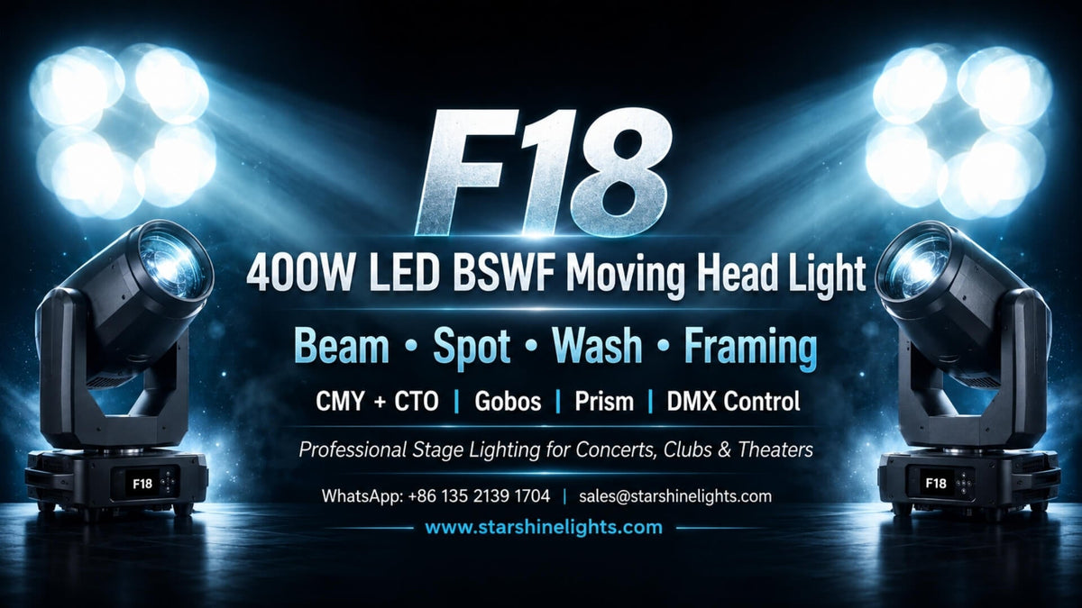 400W LED BSWF Moving Head Light: 4-in-1 Control for Stages