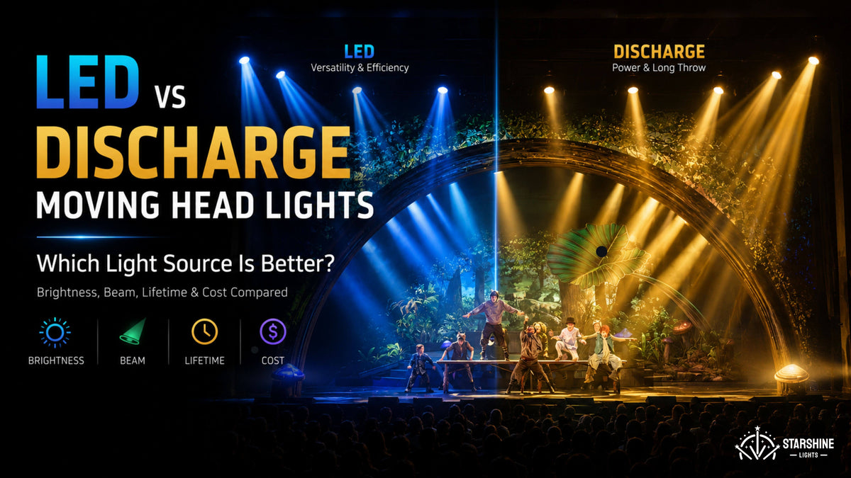 LED vs Discharge Moving Head Lights: Which Light Source Is Better?
