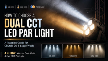 Dual CCT LED par light guide