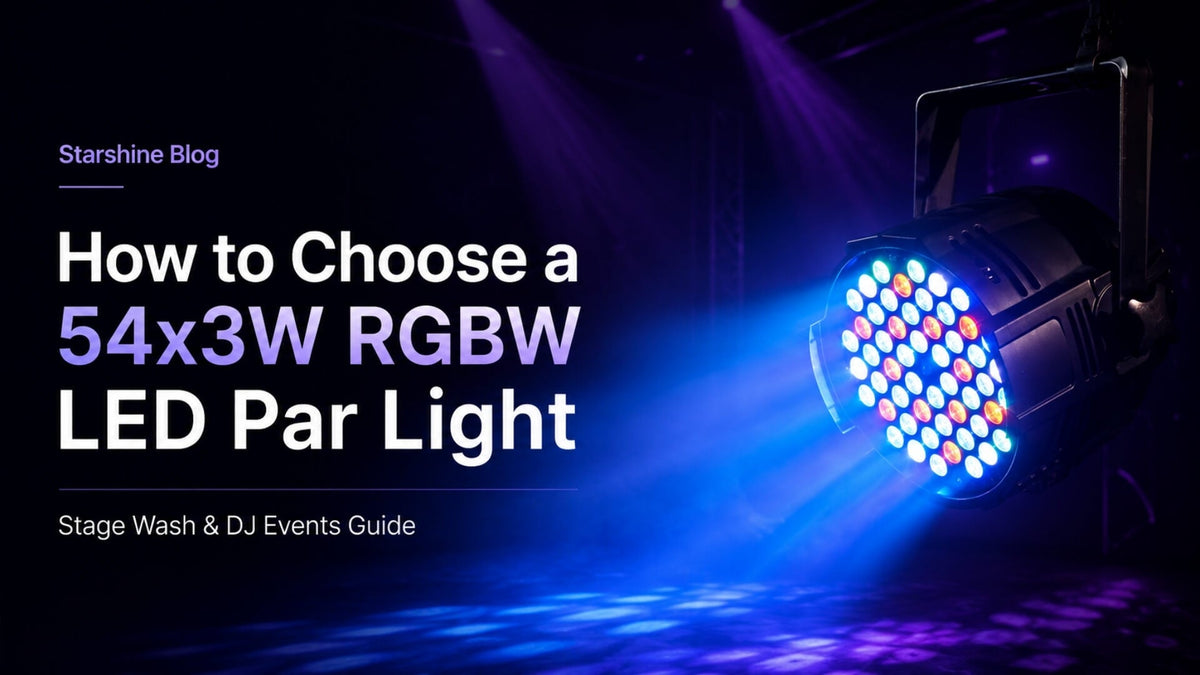 54x3W RGBW LED Par Light: Stage Wash for DJ Events