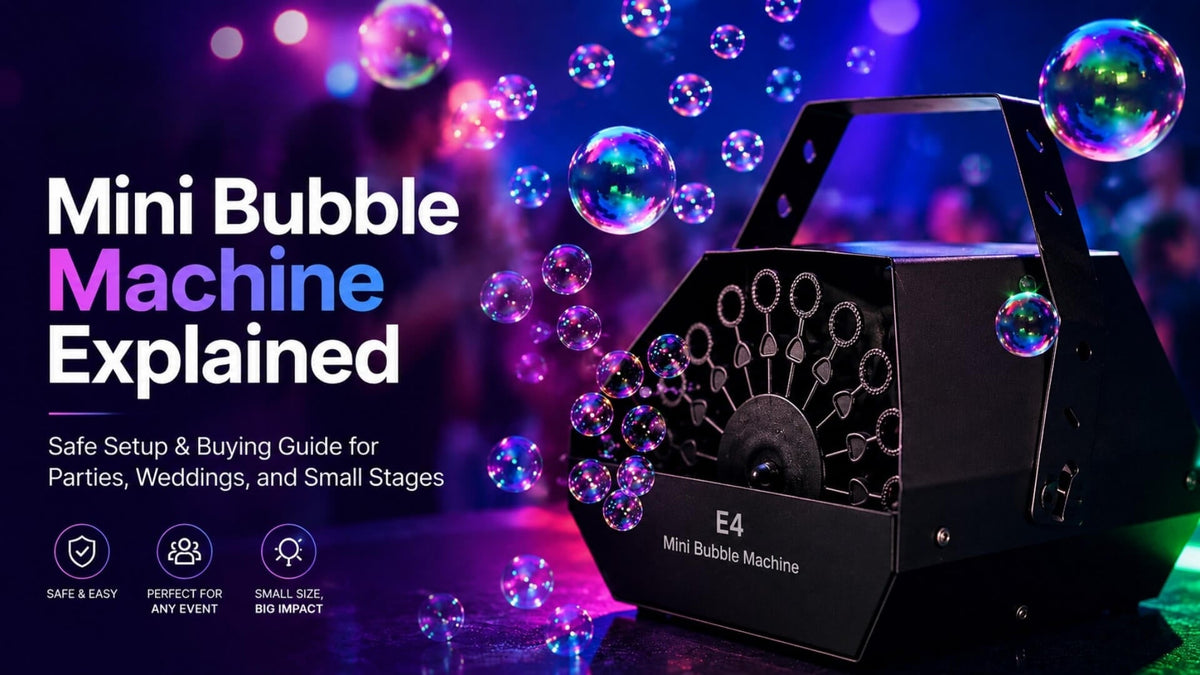 Mini Bubble Machine: Safe Setup for Parties and Weddings